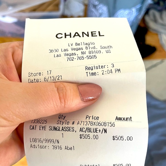 Authentic Chanel Cat Eye Sunglasses - Picture 5 of 5